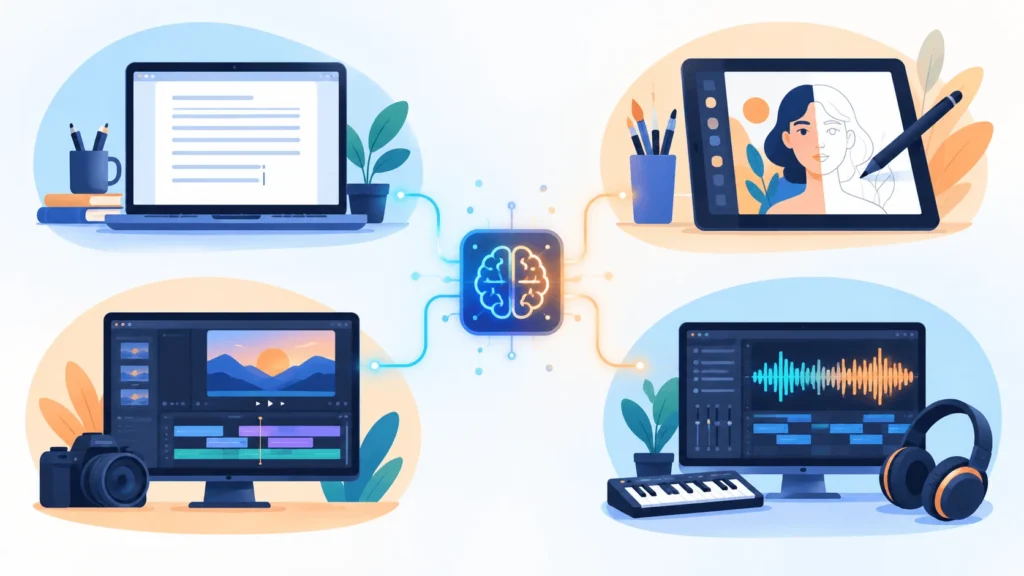 Generative AI in Content Creation: How Machines Learned to Write, Draw, and Compose 1 Generative AI Already Reshaping Content Creation